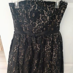 Neiman Marcus Robert Rodriguez Black Lace Dress